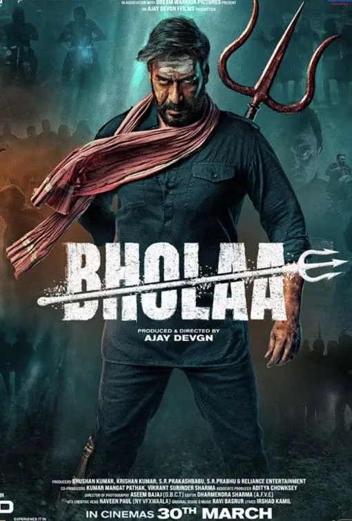Affiche du film d'action Bholaa sur iplanetv